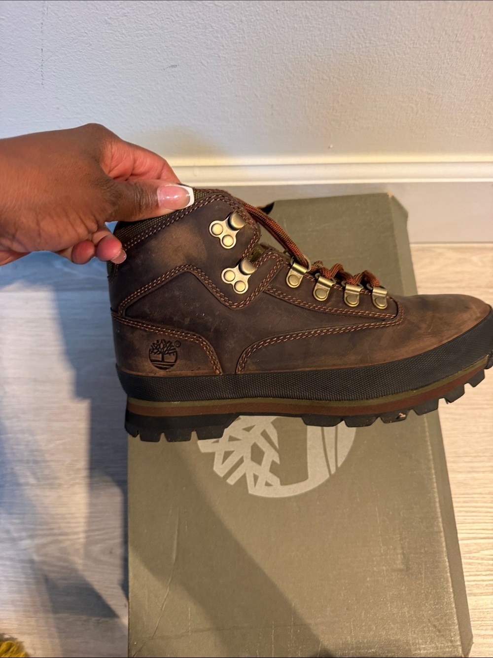 Timberland Dark Brown Leather Rugged Trail Boot